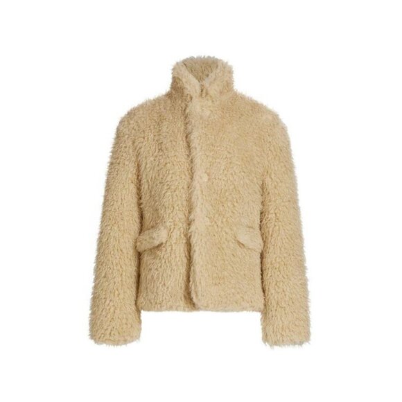 NEW MM6 Maison Margiela Faux Fur Teddy Jacket BEIGE SIZE 36 (0)/100%AUTHENTIC - Picture 6 of 6